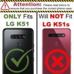 Wholesale LG K51 / Q51 Tech Armor Ring Grip Case with Metal Plate (Black)
